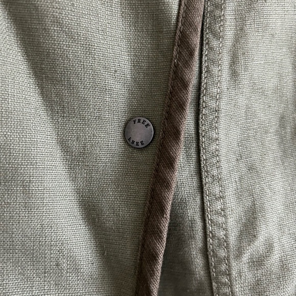 Wilfred Free Green Oversized Linen Blend Vest Size XXS - Picture 4 of 7